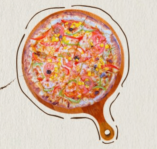 بيتزا إيطالية خضار (Italian Vegetable Pizza)