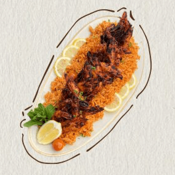 جمبري مشوي (Grilled Shrimp)