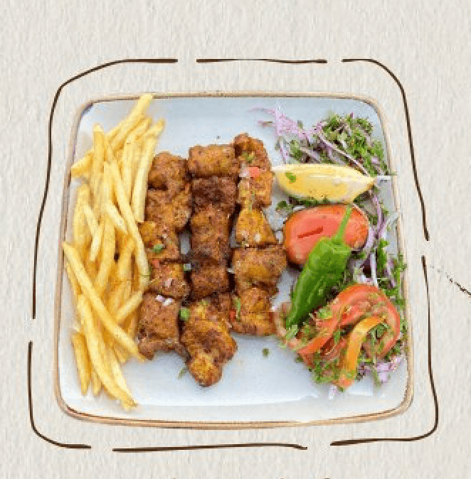 أوصال سمك مشوية (Fish Skewers)
