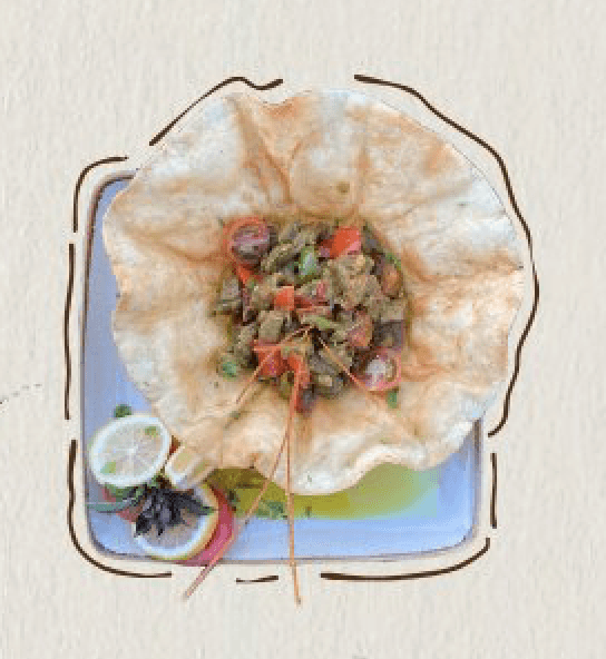 مقلقل باللحم البلدي (Meat Mqalqal)